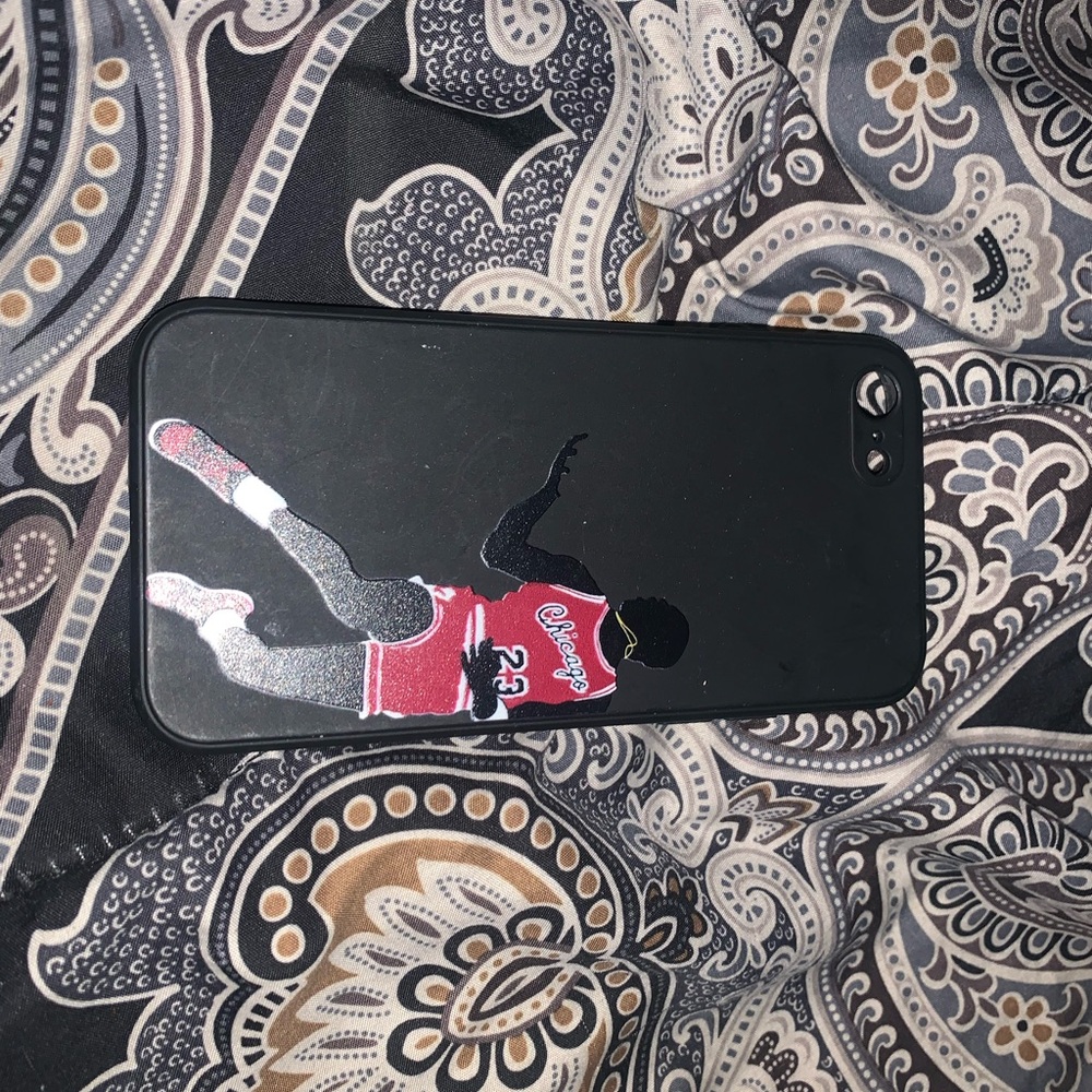 Black Basketball Player Phone Case